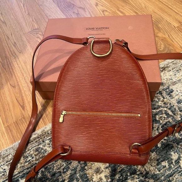 100% authentic Louis Vuitton Mabillon Brown Epi leather Backpack - Picture 5 of 16